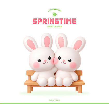 식물 동물 계절 감정 가구 컨셉 포유류 관계 표정 반려동물 3D 파일형식 토끼 인형 나무 의자 봄 귀여움 친구 장식 선물 디자인 캐릭터 즐거움 웃음 편집이미지 편집3D PSD