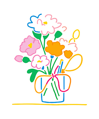 식물 계절 꽃 컬러 컨셉 학용품 생태계 파일형식 벡터 꽃병 꽃다발 리본 그림 디자인 예술 장식 봄 생명 자연 밝음 그래픽 손그림 색연필 분위기 국내일러스트 일러스트 AI파일 컬러풀 카네이션