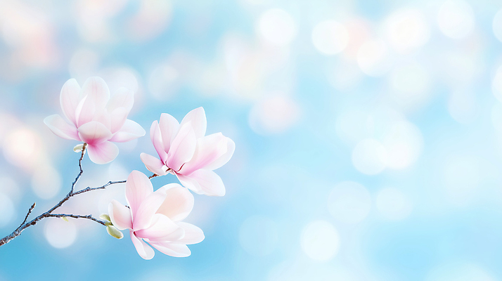 JPG 나무 식물 편집이미지 꽃잎 꽃 분홍색 백그라운드 자연 하늘 생명 풍경 봄 벚꽃 목련 뷰티풀 편집실사 AI컴퓨터그래픽 AI콘텐츠 계절 컬러 CG 생태계 파일형식