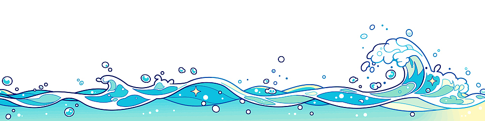 자연요소 바다 컬러 모션 물 생태계 파일형식 벡터 물결 파란색 거품 파도 자연 풍경 수면 환경 해변 일어나기 흰색 수조 세로 국내일러스트 일러스트 AI파일