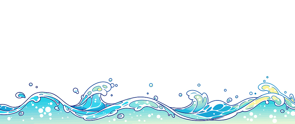 자연요소 계절 바다 컬러 컨셉 수상스포츠 생태계 파일형식 벡터 물결 거품 파란색 흰색 물 자연 파도 해변 풍경 여름 수조 환경 체험 수영 모래 국내일러스트 일러스트 AI파일