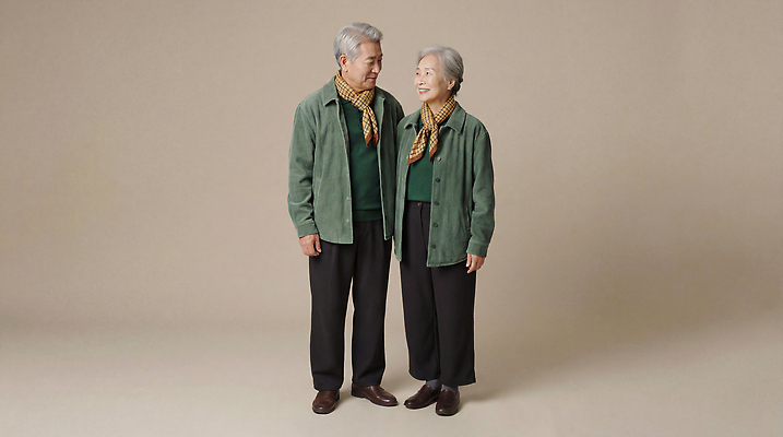 부부 시선 다수 컨셉 표정 사람 성인 라이프 CG 파일형식 AI포토 노부부 미소 일상 옷 백그라운드 응시 함께함 웃음 모션 여러명 남자 여자 노년 편집이미지 편집실사 JPG 의료성형뷰티 AI콘텐츠 AI인물포토