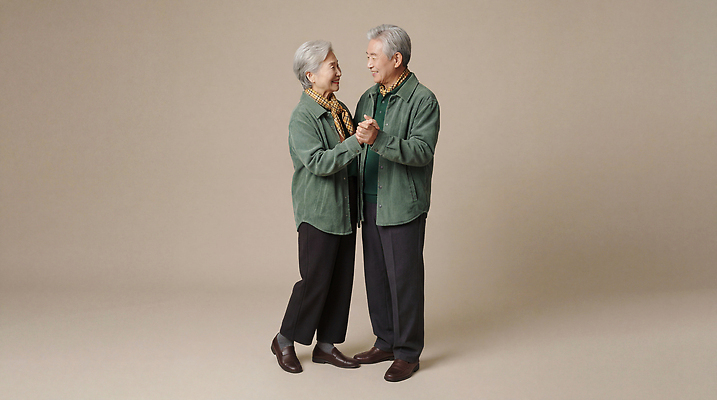 부부 시선 감정 문화예술 디저트 사람 성인 신체부위 CG 파일형식 AI포토 노부부 춤 손 행복 표정 조명 시간 응시 사탕 아내 남편 사랑 편집이미지 편집실사 JPG 의료성형뷰티 남자 여자 노년 AI콘텐츠 AI인물포토