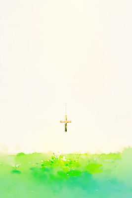 JPG 기독교 종교 예술 상징 백그라운드 십자가 일러스트 자연 하늘 조명 풍경 초록색 여름 평화 금속 봄 흰색 중앙 신비 묘사 그림 국내일러스트 AI일러스트 AI콘텐츠 계절 컬러 컨셉 재질 생태계 파일형식