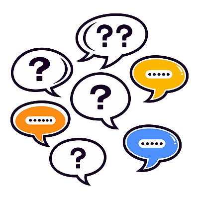 디자인 상징 컬러 말풍선 일러스트 텍스트 커뮤니케이션 대화 설명 그래픽 물음표 표현 메시지 질문 언론 의문 소통 상상력 창의성 국내일러스트 AI파일 기호 컨셉 모션 말하기 파일형식 벡터