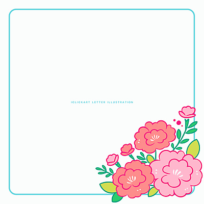 식물 디자인 꽃 예술 컬러 백그라운드 일러스트 커뮤니케이션 프레임 그래픽 장식 디지털 표현 메시지 분위기 어버이날 편지 편지지 카네이션 문서 단순화된 국내일러스트 AI파일 기념일 컨셉 파일형식 벡터