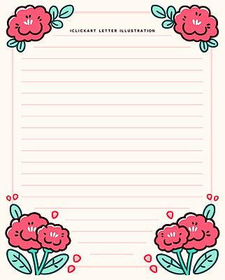손글씨 디자인 꽃 줄 컬러 백그라운드 일러스트 수채화 미술 이벤트 장식 기록 어버이날 편지지 카네이션 그림 문서 판화 꾸미기 창의력 테마 국내일러스트 AI파일 식물 기념일 문화예술 편지 파일형식 벡터