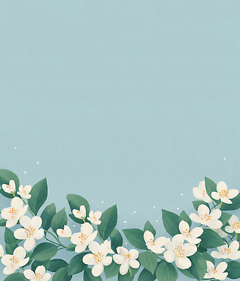 JPG 식물 디자인 꽃 예술 컬러 백그라운드 잎 꽃밭 패턴 일러스트 자연 프레임 장식 초록색 파란색 회색 흰색 조화 단순화된 뷰티풀 스타일 국내일러스트 AI일러스트 AI콘텐츠 무늬 생태계 파일형식