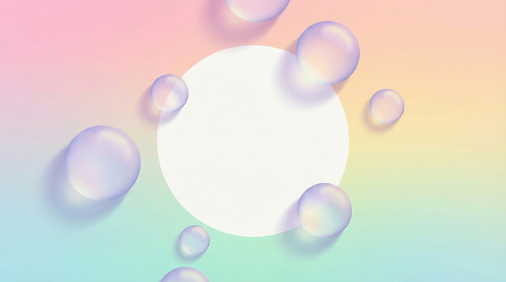 JPG 모양 디자인 컬러 백그라운드 일러스트 추상 그래픽 거품 공간 흰색 물방울 원형 크기 시원함 그림 그라데이션 파스텔 소프트 국내일러스트 AI일러스트 AI콘텐츠 도형 무늬 학용품 파일형식