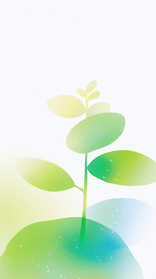 JPG 모양 식물 디자인 줄기 컬러 백그라운드 잎 일러스트 자연 생명 밝음 공간 성장 그림 단순화된 아기자기 국내일러스트 AI일러스트 AI콘텐츠 컨셉 생태계 파일형식
