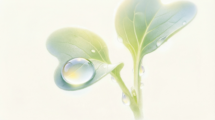 JPG 식물 잎 일러스트 자연현상 자연 생명 초록색 새싹 환경 성장 광선 물방울 대기 이슬 이미지 식수 광합성 수분_꽃가루 국내일러스트 컬러 물 생태계 파일형식