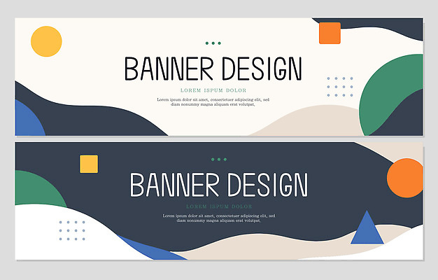 도형 템플릿 디자인 배너 배너템플릿 가로배너 컬러 패턴 타이포그라피 그래픽 프레젠테이션 구성 창의성 스타일 배너세트 AI파일 문자 무늬 가로 세트 파일형식 벡터