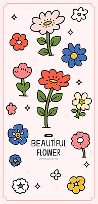 도형 식물 디자인 꽃 예술 컬러 꽃다발 백그라운드 패턴 일러스트 벽지 그래픽 장식 여름 사각형 원형 그림 질감 국내일러스트 AI파일 계절 무늬 파일형식 벡터