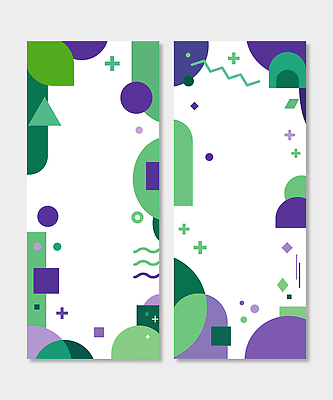 모양 템플릿 디자인 배너템플릿 세로배너 선 컬러 백그라운드 패턴 추상 그래픽 초록색 세트 사각형 보라색 원형 기하학 조화 구성 단순화된 AI파일 도형 배너 무늬 세로 파일형식 벡터