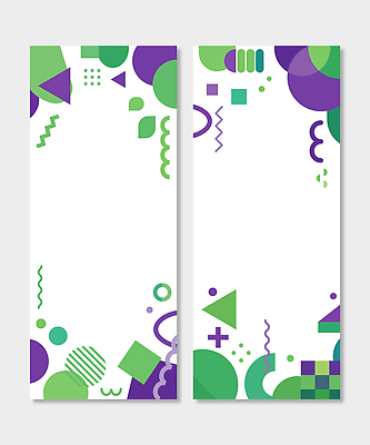 도형 템플릿 디자인 배너템플릿 세로배너 예술 상징 컬러 백그라운드 패턴 그래픽 초록색 세트 보라색 공백 모던 기하학 구성 창의성 AI파일 배너 무늬 세로 파일형식 벡터