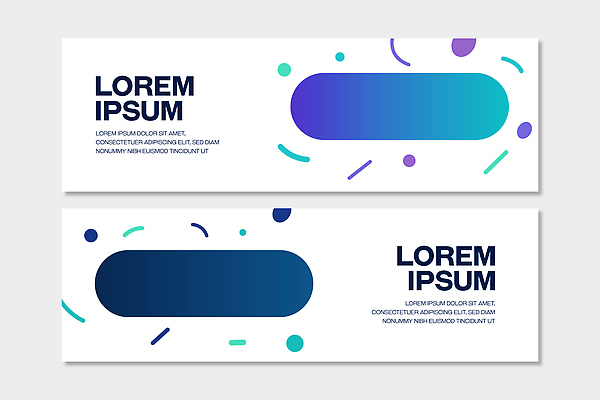 모양 템플릿 디자인 배너 배너템플릿 가로배너 컬러 텍스트 그래픽 가로 파란색 세트 디지털 공간 배열 모던 AI파일 파일형식 벡터
