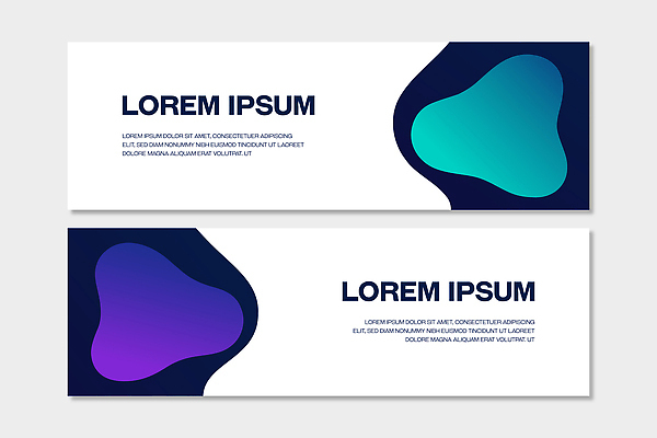 모양 템플릿 디자인 배너 배너템플릿 가로배너 컬러 텍스트 추상 그래픽 파란색 세트 깨끗함 보라색 모던 웹디자인 AI파일 컨셉 무늬 가로 파일형식 벡터