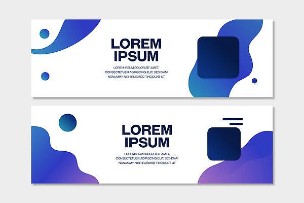 도형 템플릿 디자인 배너 배너템플릿 가로배너 컬러 텍스트 그래픽 파란색 세트 디지털 웹 표현 배열 모던 이미지 창의성 AI파일 인터넷 가로 파일형식 벡터
