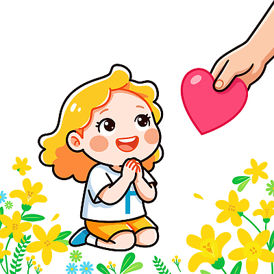 손 꽃 행복 감정 기독교 어린이 상징 컬러 일러스트 친절 사랑 손짓 기쁨 천주교 하트 표현 무릎 소통 신앙심 국내일러스트 AI파일 모양 식물 종교 컨셉 모션 사람 신체부위 파일형식 벡터