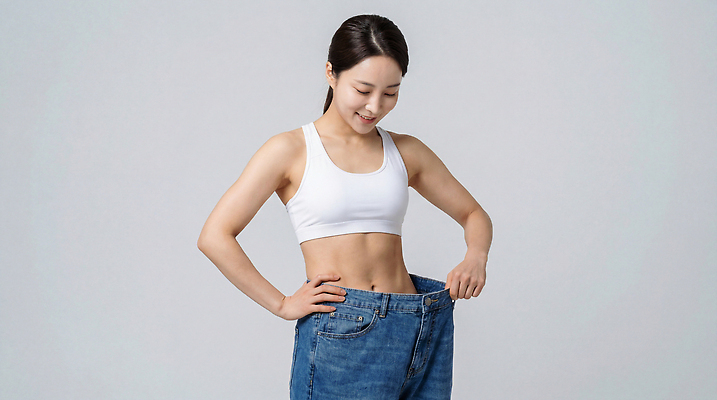 JPG 편집이미지 손 여자 패션 신체 다이어트 바지 건강 웃음 운동 기쁨 청바지 자신감 변화 몸무게 뱃살 의료성형뷰티 스타일 편집실사 AI인물포토 AI콘텐츠 감정 컨셉 하의 표정 사람 신체부위 CG 파일형식 AI포토