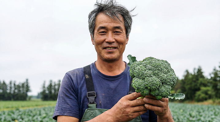 JPG 식물 편집이미지 농업 채소 자연 웃음 농작물 농장 환경 수확 작업 농부 브로콜리 의료성형뷰티 편집실사 AI인물포토 AI콘텐츠 직업 산업 표정 CG 생태계 파일형식 AI포토