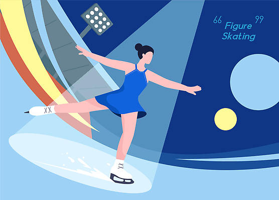 자연요소 음악 스포츠용품 스포츠 컨셉 문화예술 건강 이벤트 경제 스케이팅 파일형식 벡터 피겨스케이팅 운동선수 얼음 회전 조명 백그라운드 스케이트 경쟁 운동 포즈 노래 속임수 공연 기술 춤 예술 뷰티풀 비용 일러스트 국내일러스트 AI파일
