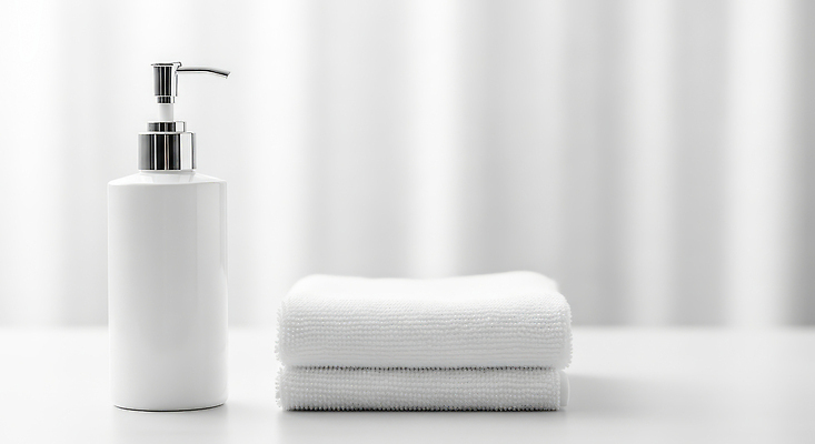컬러 위생용품 뷰티 청결 위생 CG 파일형식 AI콘텐츠 비누 세면대 수건 흰색 욕실 세정제 정리 관리 목욕 스킨케어 화장실 시설 편집이미지 편집실사 JPG 바디케어 AI포토