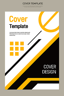템플릿 컬러 무늬 파일형식 벡터 디자인 커버 검은색 노란색 패턴 작업 그래픽 모양 선 레이아웃 예시 북커버 표지 표지디자인 이미지템플릿 AI파일
