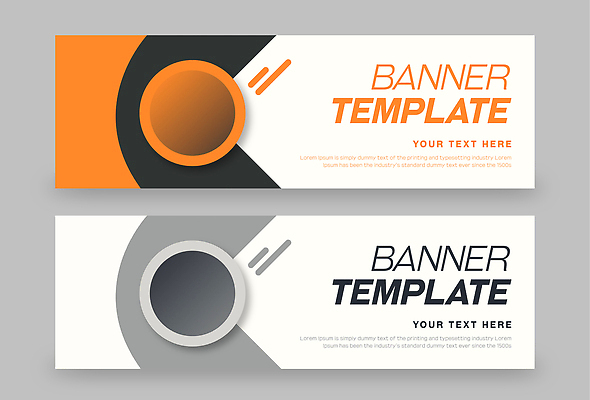 도형 템플릿 배너 가로 세트 파일형식 벡터 디자인 그래픽 원형 텍스트 모던 컬러 스타일 인쇄 마케팅 배너템플릿 AI파일 배너세트 가로배너