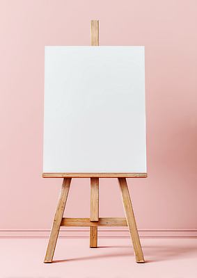 JPG 나무 편집이미지 디자인 예술 벽 분홍색 미술 내부 공간 작업 이젤 캔버스 정리 창작 목업 비어있는 편집실사 AI포토 AI콘텐츠 식물 컬러 문화예술 미술도구 CG 파일형식