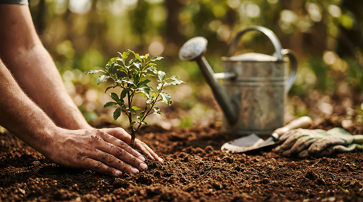 JPG 나무 식물 편집이미지 손 자연 생명 환경 정원 농사 흙 물뿌리개 성장 작업 식목일 원예 돌봄 심기 의료성형뷰티 편집실사 AI인물포토 AI콘텐츠 기념일 농업 모션 취미 신체부위 CG 생태계 파일형식 AI포토