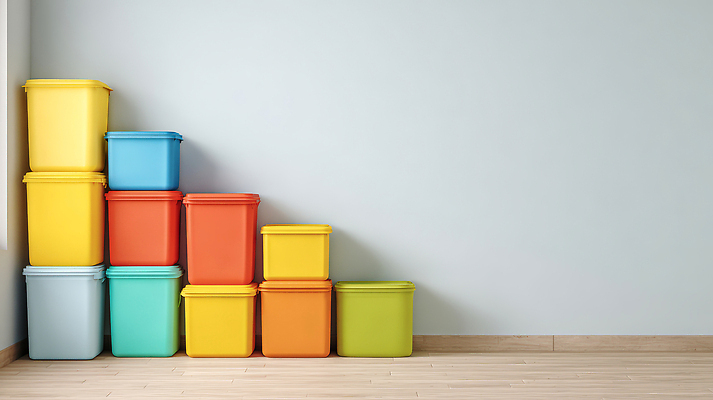 JPG 나무 편집이미지 벽 컬러 설계 바닥 인테리어 상자 쌓기 공간 용기 그룹 플라스틱 저장 친환경 일렬 편집실사 AI컴퓨터그래픽 AI콘텐츠 식물 그릇 디자인 컨셉 모션 재질 환경 CG 파일형식