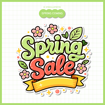 식물 계절 꽃 봄 파일형식 벡터 세일 알림 디자인 상점 마케팅 컬러 봄꽃 이벤트 소비 고객 상품 배너 장식 판매 쇼핑 일러스트 국내일러스트 AI파일