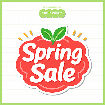 계절 컬러 컨셉 오브젝트 파일형식 벡터 봄 세일 이벤트 그래픽 디자인 백그라운드 빨간색 문구용품 알림 마케팅 고객 상품 정보 문서 소통 쇼핑 일러스트 국내일러스트 AI파일