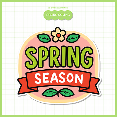 식물 계절 생태계 파일형식 벡터 봄 꽃 새싹 그림 색감 디자인 포스터 그래픽 백그라운드 여름 자연 생명 시작 캠페인 알림 서식 일러스트 국내일러스트 AI파일