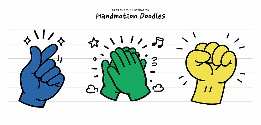 문자 손 모션 문화예술 손짓 신체부위 파일형식 벡터 포즈 그림 미술 손가락 주먹 박수 표현 그래픽 디자인 컬러 만들기 창작 실험 기호 창의력 일러스트 국내일러스트 AI파일