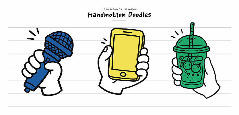 손 디자인 음료 예술 컬러 일러스트 모션 손짓 스마트폰 기계 표현 잡기 그리기 마이크 즐거움 그림 개성 드로잉 창작 국내일러스트 AI파일 감정 음향기기 미술 신체부위 핸드폰 스마트기기 파일형식 벡터