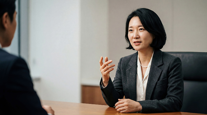 직업 옷 컨셉 회사 비즈니스 모션 말하기 사람 CG 파일형식 AI포토 여자 남자 대화 회의 사무실 정장 손짓 소통 직장 전문직 의사소통 회의실 편집실사 편집이미지 JPG 직장인 CEO 의료성형뷰티 AI콘텐츠 AI인물포토