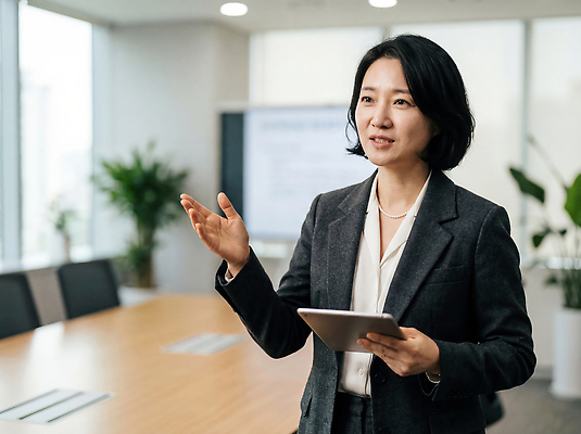 직업 옷 컨셉 비즈니스 관계 모션 사람 전자제품 스마트기기 CG 파일형식 AI포토 여자 발표 회의 태블릿 사무실 전문 설명 회의실 군중 포즈 소통 손짓 작업 동료 편집실사 편집이미지 JPG 직장인 정장 CEO 의료성형뷰티 AI콘텐츠 AI인물포토