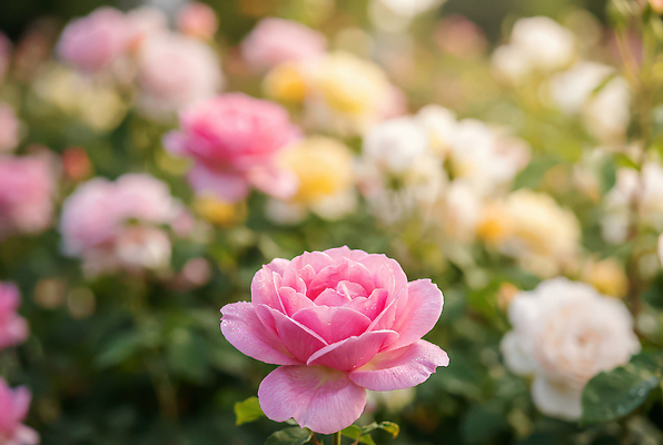 식물 꽃 컬러 취미 태양 가루 CG 생태계 파일형식 AI콘텐츠 장미 정원 분홍색 화초 자연 원예 햇빛 뷰티풀 꽃밭 생명 꽃가루 편집실사 편집이미지 JPG AI포토