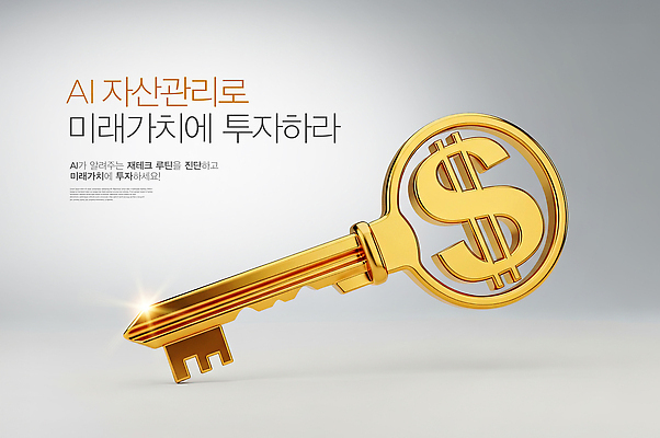 편집이미지 컬러 컨셉 비즈니스 금융 경제 파일형식 AI_인공지능 재산 관리 미래 가치 금색 열쇠 투자 기술 전략 인터넷 발전 혁명 이미지편집 PSD 자산관리