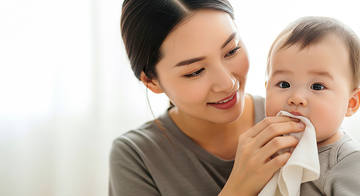 감정 가족 관계 모션 사람 내부 신체부위 CG 파일형식 AI포토 엄마 아기 얼굴 닦기 실내 틈 행복 돌봄 촬영 어린이 사랑 편집이미지 편집실사 JPG 육아 의료성형뷰티 AI콘텐츠 AI인물포토