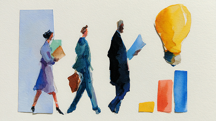 직업 컨셉 회사 비즈니스 사람 작업 파일형식 AI콘텐츠 직장인 사무실 문서 여자 남자 업무 이동 직장 경제 그래프 아이디어 생각 회의 협력 기획 실험 자료 통계 일러스트 국내일러스트 JPG 수채화 AI일러스트