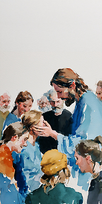 시선 감정 다수 컨셉 말하기 사람 생활 신체부위 신_종교 파일형식 AI콘텐츠 예수 기도 여러명 모임 머리 응시 소통 종교 믿음 공동체 대화 순간 백그라운드 얼굴 라이프 상호작용 일러스트 국내일러스트 JPG 수채화 AI일러스트