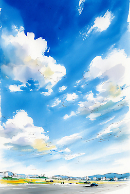 자연요소 건축물 다수 컨셉 모션 사람 라이프 생태계 파일형식 AI콘텐츠 여러명 풍경 건물 산 일상 자연 도시 대기 이동 관찰 거리 시간 생활 날씨 하늘 일러스트 국내일러스트 JPG 수채화 구름 AI일러스트