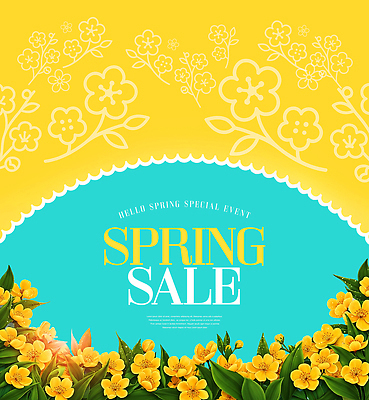 식물 편집이미지 계절 컬러 다수 컨셉 사람 쇼핑 파일형식 봄 세일 이벤트 꽃 노란색 여러명 백그라운드 디자인 시장 판매 구매 분위기 이미지편집 PSD