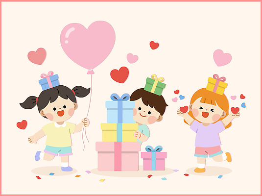 기념일 행복 어린이 컬러 일러스트 놀이 함께함 선물 사랑 장식 친구 소풍 파티 케이크 게임 하트 축하 생일 놀이터 어린이날 즐거움 풍선 국내일러스트 AI파일 모양 감정 컨셉 관계 디저트 사람 이벤트 야외활동 파일형식 벡터