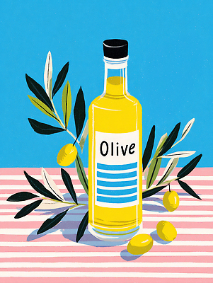 JPG 식물 열매 음식 백그라운드 잎 일러스트 재료 자연 탁자 주택 건강 요리 파란색 인테리어 주방 올리브오일 오브젝트 준비 올리브 국내일러스트 AI일러스트 AI콘텐츠 디자인 컬러 가구 건물 기름_음식 생태계 파일형식