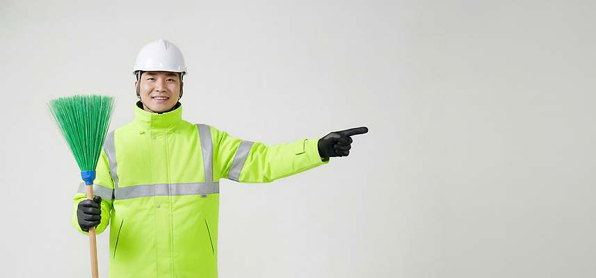 JPG 편집이미지 직업 손가락 날씨 웃음 환경 도구 작업 쓰레기 안전모 청소도구 청소 방향 방역 작업자 환경미화원 의료성형뷰티 편집실사 AI인물포토 AI콘텐츠 손 표정 헬멧 안전장비 CG 파일형식 AI포토