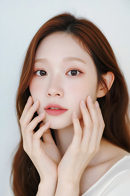 JPG 모델 편집이미지 손 여자 감정 얼굴 포즈 백그라운드 실내 표정 빛 머리 카메라 촬영 피부 뷰티풀 의료성형뷰티 편집실사 AI인물포토 AI콘텐츠 사람 내부 신체부위 전자제품 CG 파일형식 AI포토